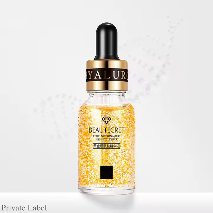 Ser Antirid cu Foite Aur 24K și Acid Hialuronic - Hidratare și Strălucire pentru Ten