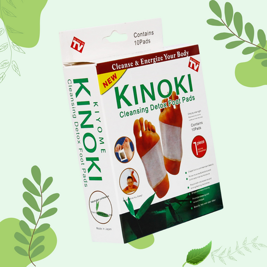 Set de 100 Plasturi Detoxifianți Kinoki Original, 10 Cutii, cu Turmalină, Vitamina C, Vitamina E și Uleiuri Esențiale
